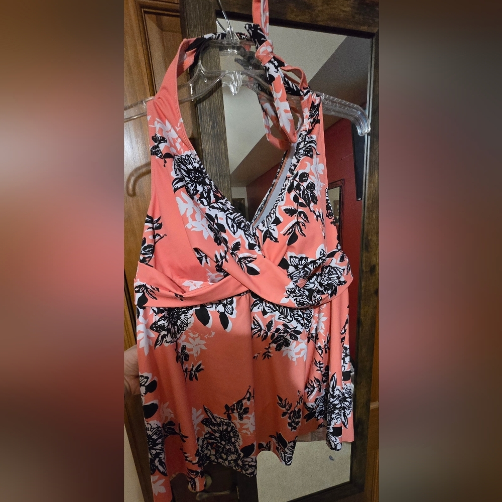 NEW 2XL Halter Top Swim Tankini